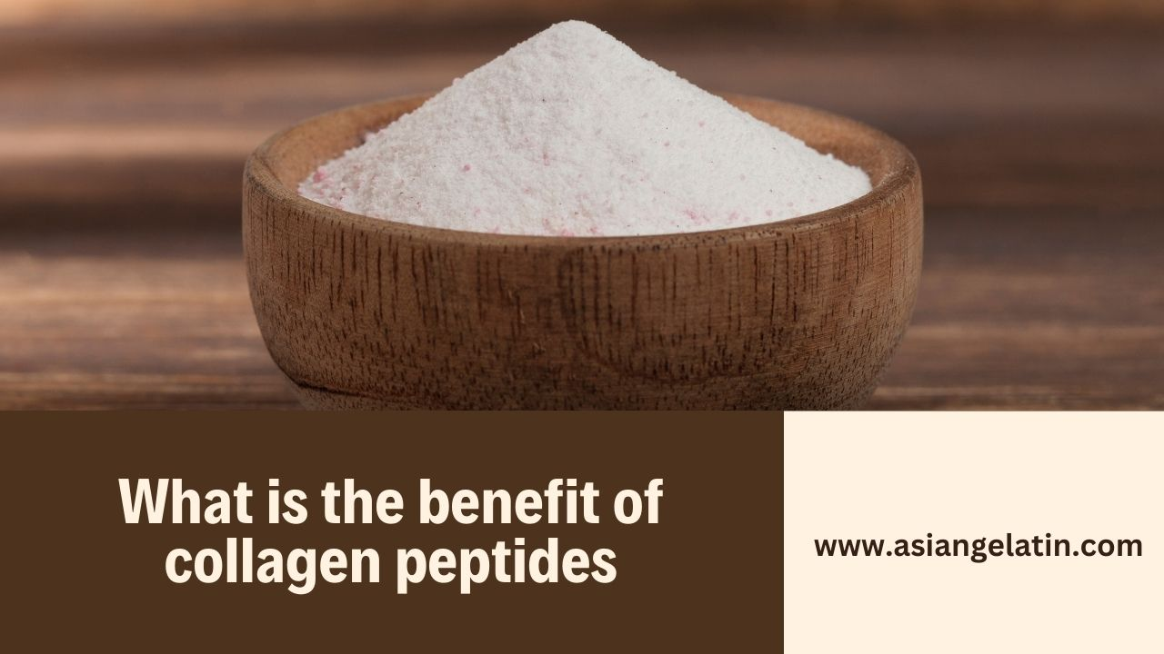 What is the benefit of collagen peptides?